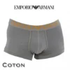 ARMANI - BOXER HOMME PARIGAMBA COTON GRIS 111866 4P540 04486 -mg MEN GENERATION SOLDES armani boxer homme parigamba coton gris 111866 4p540 04486