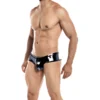 BIKINI BRESILIEN NOIR BRILLANT PROVOCATIVE C4M05- CUT4MEN
