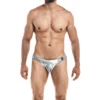 BIKINI TAILLE BASSE ARGENT PROVOCATIVE C4M01- CUT4MEN