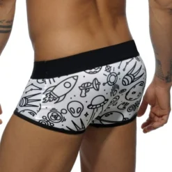 BOXER MICROFIBRE BLANC UFO AD565 - ADDICTED -mg MEN GENERATION SOLDES boxer microfibre blanc ufo ad565 addicted 2