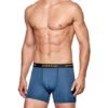 BOXER RECYCLED VOYAGER BLEU/GRIS - IMPETUS -mg MEN GENERATION SOLDES boxer recycled voyager bleugris impetus