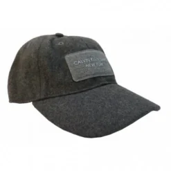 Calvin Klein CASQUETTE BASEBALL GRISE EN BASE DE LAINE - CKJ