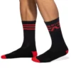 CHAUSSETTES BTTM ROUGE ET NOIR ADF147 - ADDICTED FETISH -mg MEN GENERATION SOLDES chaussettes bttm rouge et noir adf147 addicted fetish