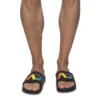 CLAQUETTES SLIDES RAINBOW NOIRES AD1141 - ADDICTED