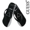 GUESS – CLAQUETTES / TONG BASIC NOIR -mg MEN GENERATION SOLDES guess claquettes tong basic noir