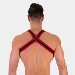 HARNESS JORDE ROUGE / NOIR - BARCODE