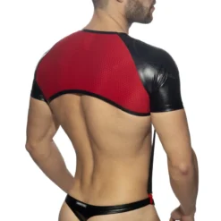CROP TOP AVEC SANGLES NOIR ADF160 - ADDICTED FETISH -mg MEN GENERATION SOLDES harness rouge adf104 addicted 7