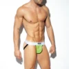 JOCK STRAP COMBI MESH JAUNE UN394 - ES COLLECTION -mg MEN GENERATION SOLDES jock strap combi mesh jaune un394 es collection