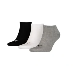 LOT DE 3 PAIRES CHAUSSETTES INVISIBLES GRIS/BLANC/NOIR SPORTLIFESTYLE - PUMA