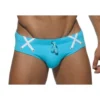 SLIP DE BAIN TURQUOISE FEDERATION CROSS 1524 – ES COLLECTION -mg MEN GENERATION SOLDES maillot de bain es collection turquoise federation cross 1524 es collection mengeneration