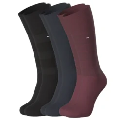 PACK DE 3 PAIRES DE CHAUSSETTES BLEU MARINE/BORDEAUX/NOIR EP1733A04P3 - EDEN PARK