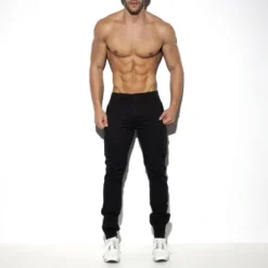 PANTALON CARGO NOIR - ES COLLECTION