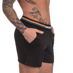 SHORT PRIDE EN MESH NOIR 91744 - BARCODE -mg MEN GENERATION SOLDES short pride en mesh noir 91744 barcode 1