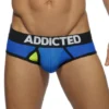 SLIP BLEU ROYAL CONTRASTED MESH AD496 - ADDICTED -mg MEN GENERATION SOLDES slip bleu royal contrasted mesh ad496 addicted