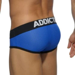 SLIP BLEU ROYAL CONTRASTED MESH AD496 - ADDICTED -mg MEN GENERATION SOLDES slip bleu royal contrasted mesh ad496 addicted 2