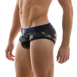 SLIP CAMOUFLAGE NAVY 02712 - MODUS VIVENDI -mg MEN GENERATION SOLDES slip camouflage navy 02712 modus vivendi 1