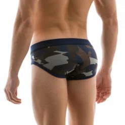 SLIP CAMOUFLAGE NAVY 02712 - MODUS VIVENDI -mg MEN GENERATION SOLDES slip camouflage navy 02712 modus vivendi 2