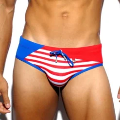 SLIP DE BAIN LUCAS SAILOR ROUGE 1606 – ES COLLECTION