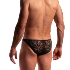 SLIP LOW RISE BRIEF DENTELLE NOIR M2275 - MANSTORE -mg MEN GENERATION SOLDES slip low rise brief dentelle noir m2275 manstore 1