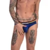 SLIP PRIDE EN MESH BLEU 91743 - BARCODE -mg MEN GENERATION SOLDES slip pride en mesh bleu 91743 barcode