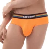 SLIP PRIDE EN MESH ORANGE FLUO 91743 - BARCODE -mg MEN GENERATION SOLDES slip pride en mesh orange fluo 91743 barcode