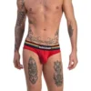 SLIP PRIDE EN MESH ROUGE 91743 - BARCODE -mg MEN GENERATION SOLDES slip pride en mesh rouge 91743 barcode