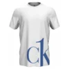 T-SHIRT CREW NECK MANCHES COURTES COL ROND BLANC NM1904E - CALVIN KLEIN