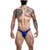 TANGA PUSH UP BLEU ROI PROVOCATIVE C4MPE02- CUT4MEN